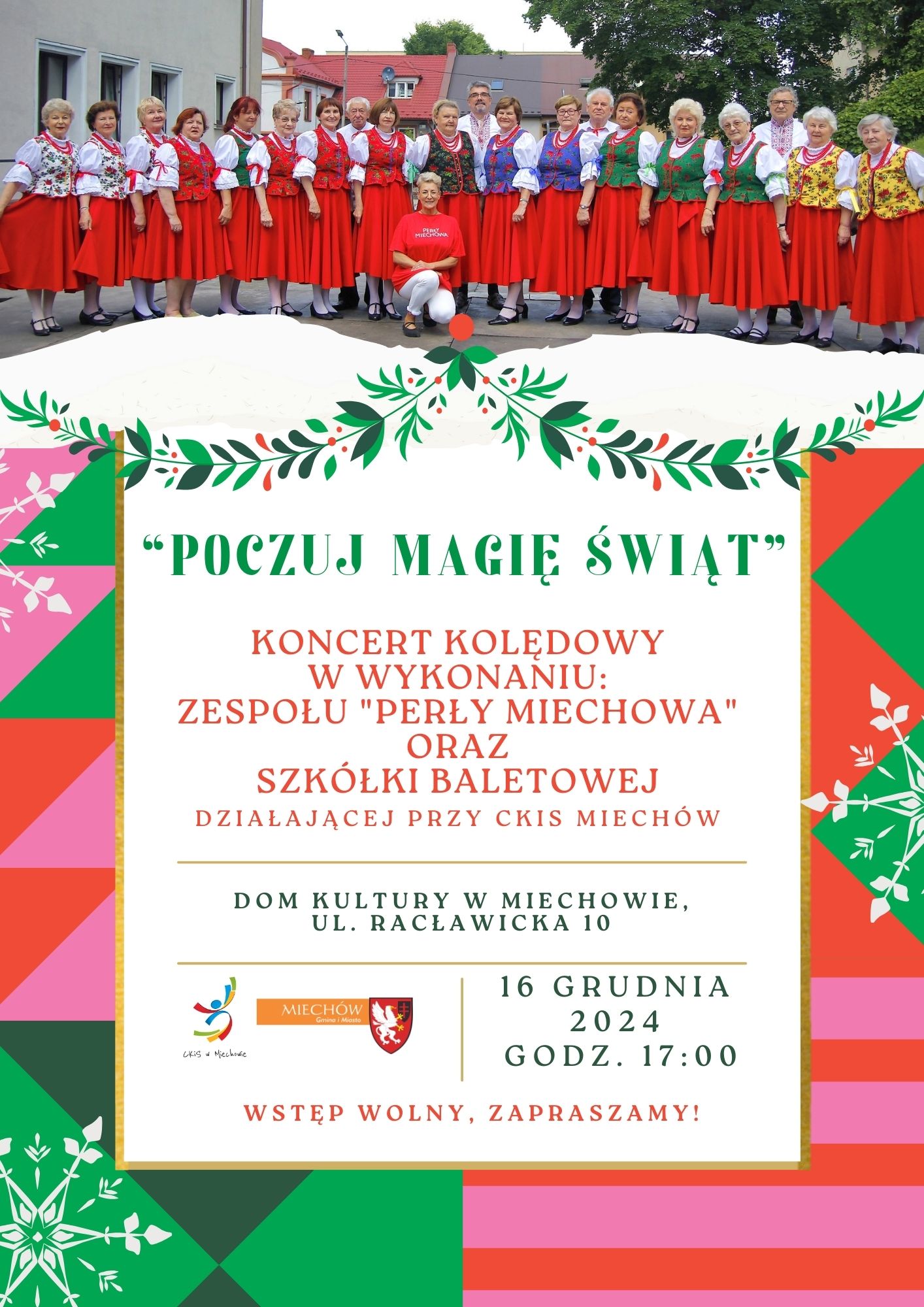 plakat promujący koncert POCZUJ MAGIĘ ŚWIĄT